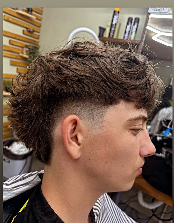 Textúrált mullet fazon